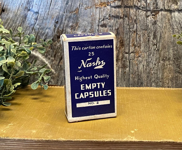 Nash's Empty Capsules & Box