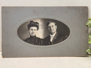 Vintage Photo Card of Family Members