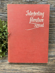 Vintage Interpreting Literature Book