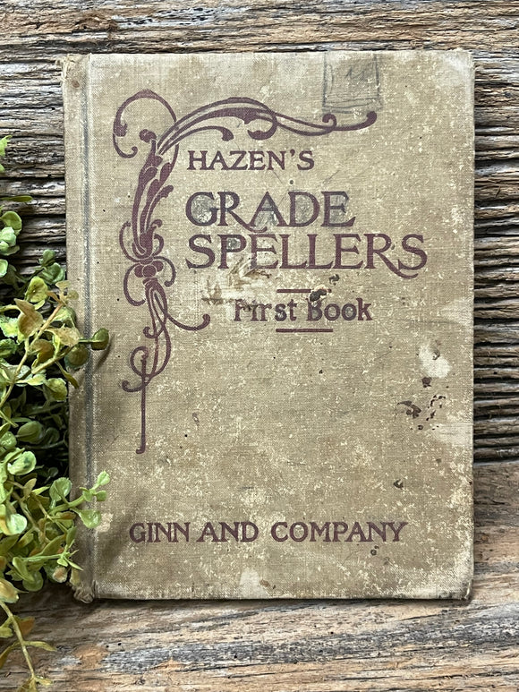 Vintage Hazen's Grade Spellers Book