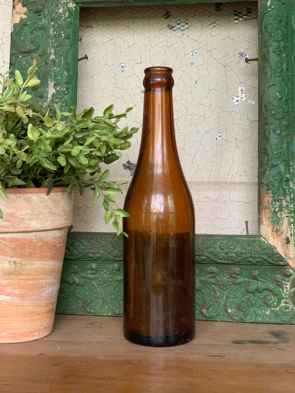 Vintage Amber Bottle