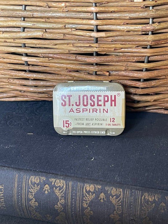 Vintage St. Joseph Aspirin Tin