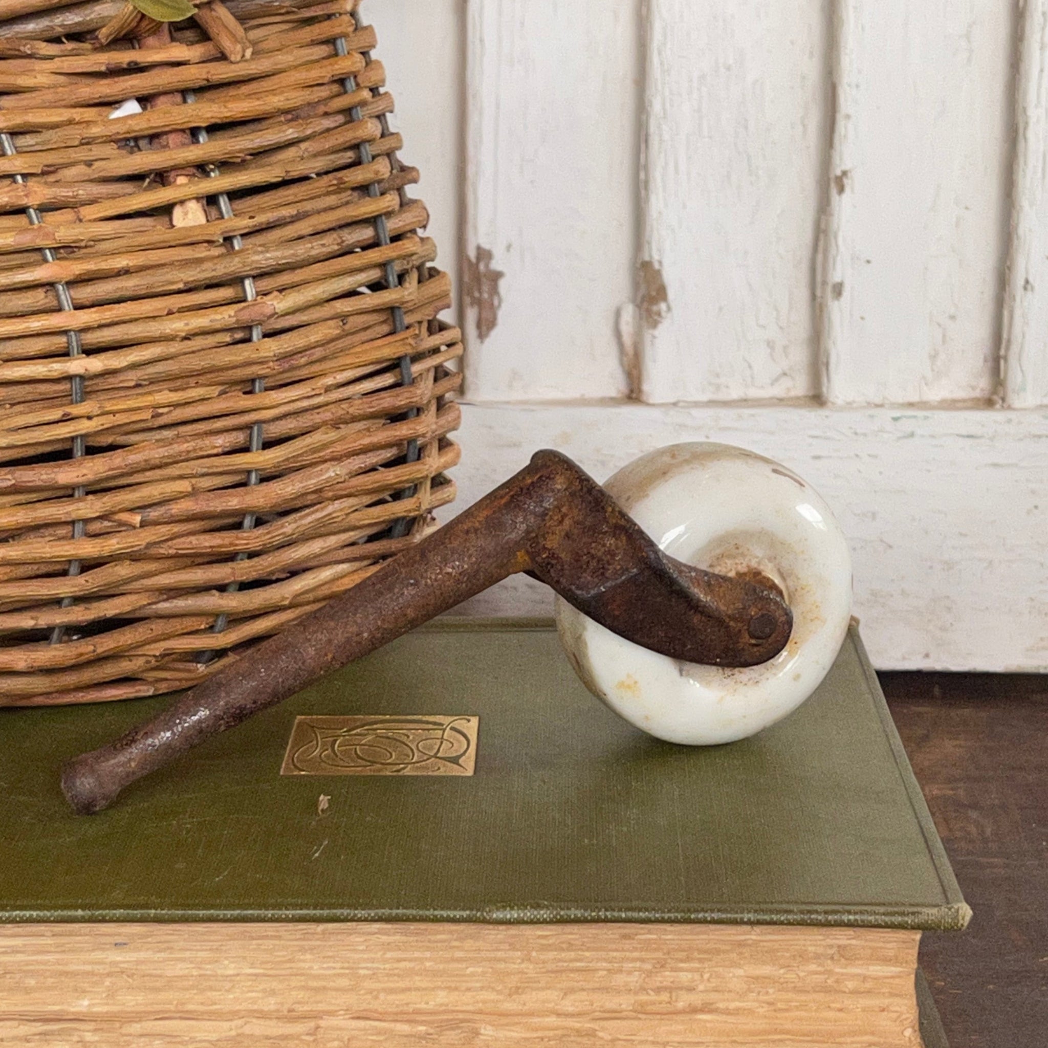 Large Antique Caster – The Gentleman's Stache, DBA Mercantile 1858