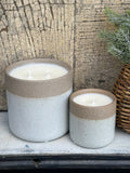 Cocoa + Mint 7oz Soy Candle in Pottery