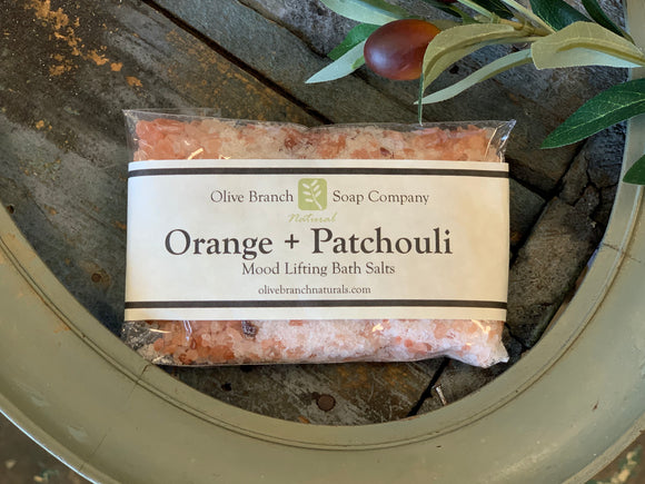 Orange + Patchouli Bath Salts Packet