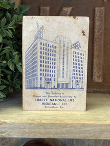 Liberty National Advertisement with Sewing Needles
