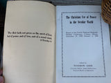 Vintage Religious Pamphlet "The Christian Use of Power in the Secular World" 1950