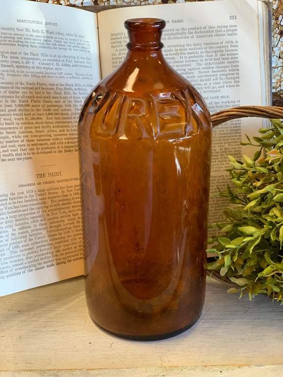 Vintage Pyrex Amber Bottle