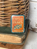 Vintage Exello Fuse Tin