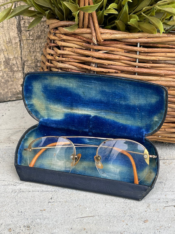 Vintage Bifocals w/ Blue Case