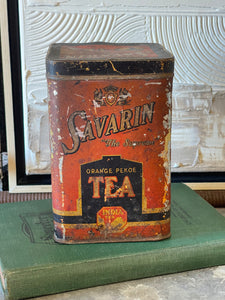 Vintage Savarin Tea Tin