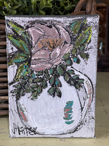 Jill Harper 5" x 7" Floral Canvas Art