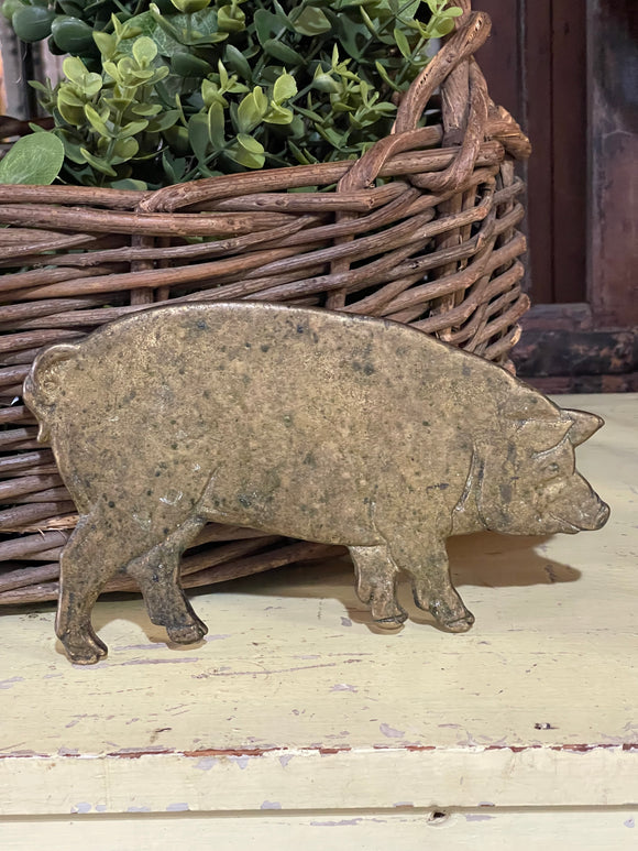 Vintage Brass Pig Made in North Carolina
