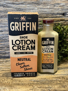 Vintage Griffin Shoe Lotion Cream