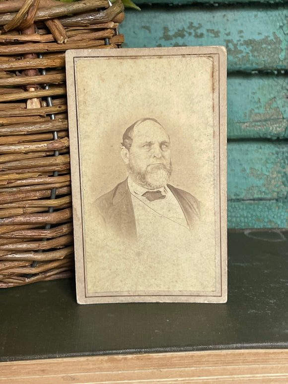 Small Antique Card Photo of Gentleman