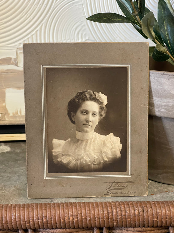 Antique Photo of Fancy Lady in Nashville, Tennessee