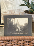 Antique Photo of Lady in Yard in Nashville, Tennessee