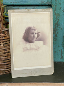 Vintage Card Photo of Young Girl Buffalo, NY