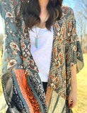 Vintage-Inspired Paisley Kimono