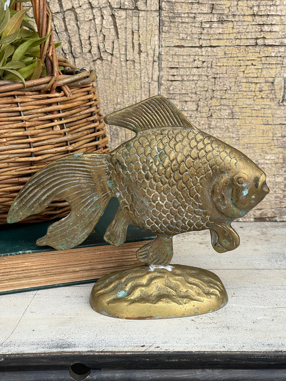 Mid-century Modern Brass Fish