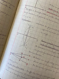 1800's French School Workbook w/ Exquisite Handwriting