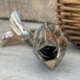 Vintage Sterling Silver & Abalone Shell Fish Bottle Opener