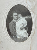Vintage Photo Card of Woman and Baby