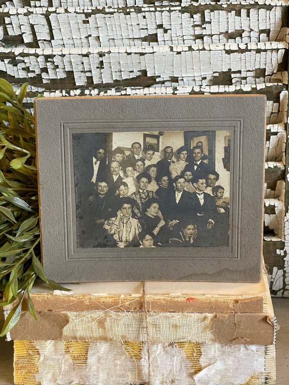 Vintage Photo Card of Family