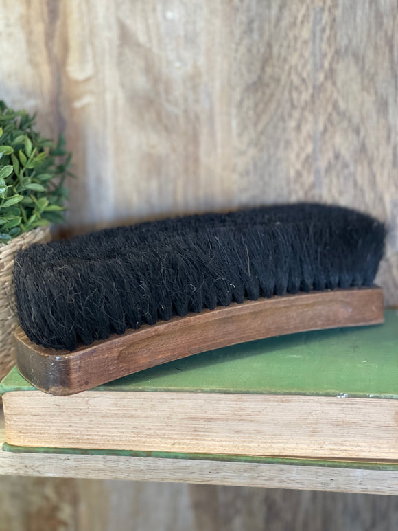 Vintage Brown Wooden Shoe Brush