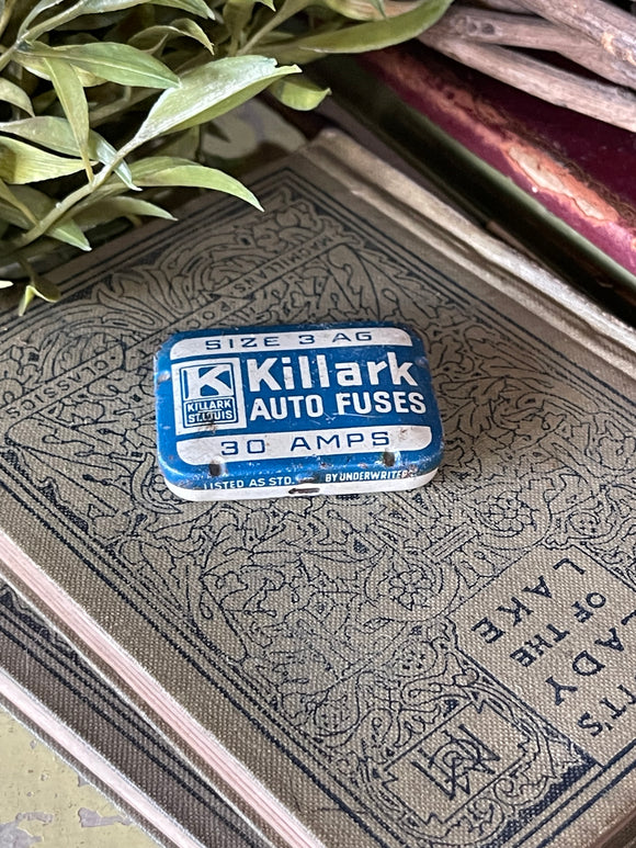 Vintage Killark Auto Fuses Tin