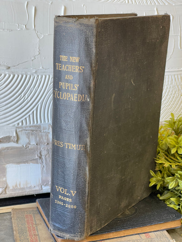 Vintage Book The New Teachers' and Pupils' Encyclopedia Volume V 1926