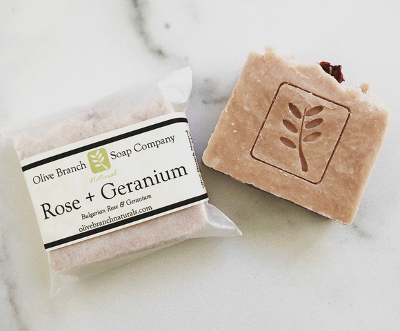 Rose + Geranium 3oz Soap Bar