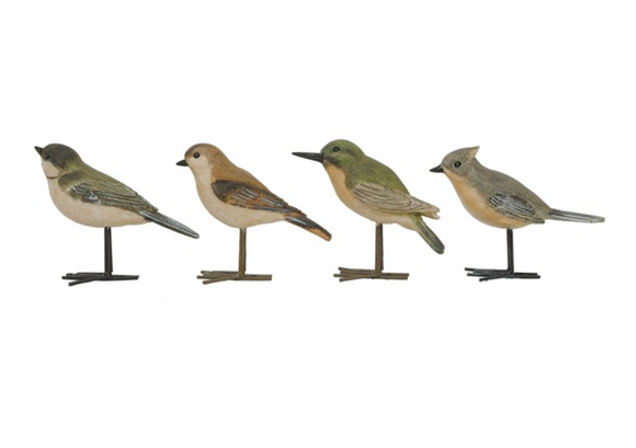 Decorative Bird w/ Metal Feet