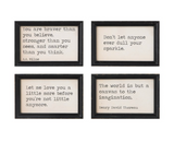 Inspirational Quotes Framed