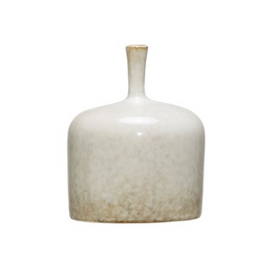 Small Stoneware Vase w/ Reactive Glaze