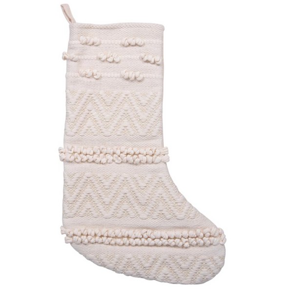 Cream Cotton Stocking