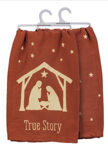 Rust "True Story" Tea Towel