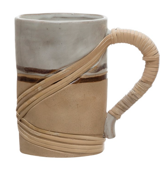 Neutral Stoneware Reactive Glazed Mug