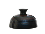 Blue Metallic Stoneware Vase