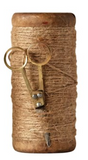 Wooden Spool w/ Jute & Scissors