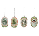 Holiday Image Glass Ornament