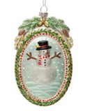 Holiday Image Glass Ornament