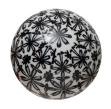 Black & White Hand-Painted Orb