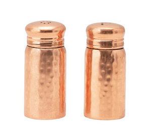 Hammered Copper Salt & Pepper Shaker Set