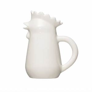 Stoneware Chicken-Shaped Creamer