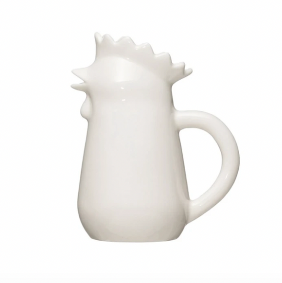 Stoneware Chicken-Shaped Creamer