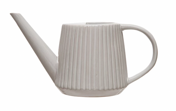 Stoneware Fluted Watering Can