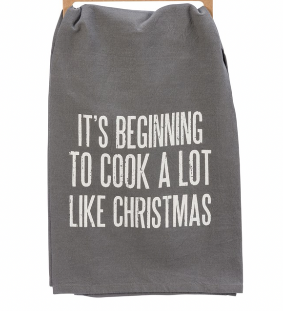 Cook Like Christmas Tea Towel