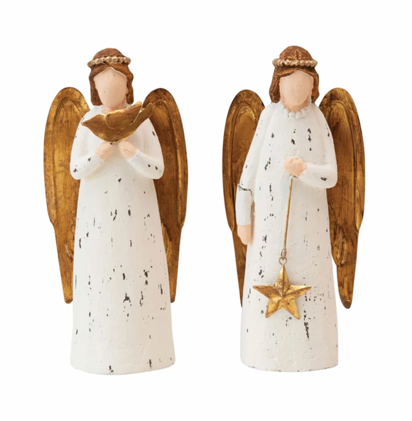 Paper Mache Angel Figurine