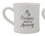 Stoneware Chicken Farmer Mug
